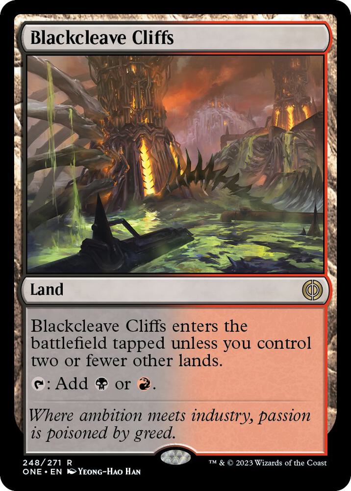 Blackcleave Cliffs 248/271 (Phyrexia: All Will Be One)  - Foil | Good Games Morley