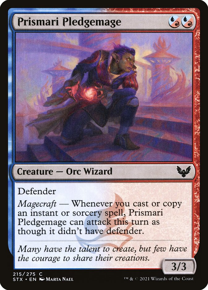 Prismari Pledgemage 215 (Strixhaven: School of Mages)  - Foil | Good Games Morley