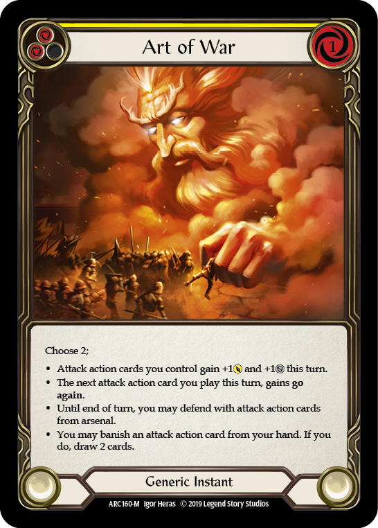 Art of War [ARC160-M] (Arcane Rising)  1st Edition Normal | Good Games Morley