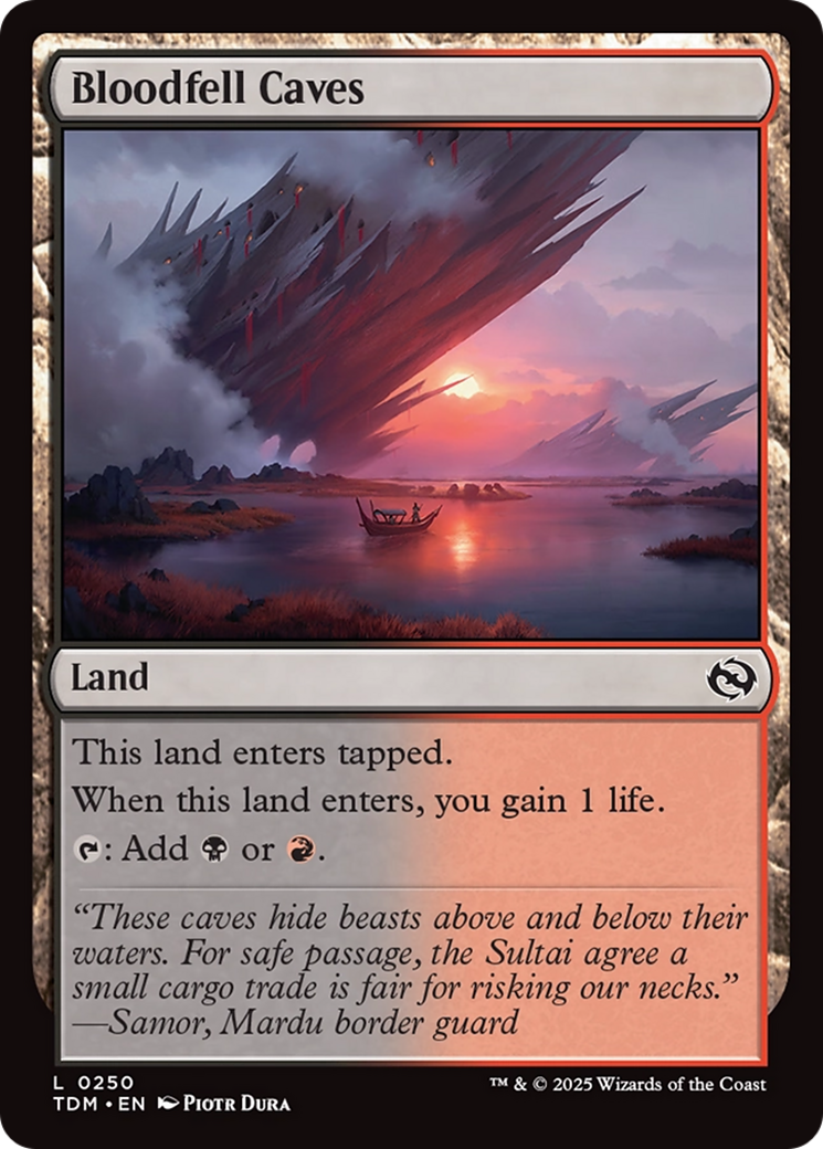 Bloodfell Caves [Tarkir: Dragonstorm] | Good Games Morley