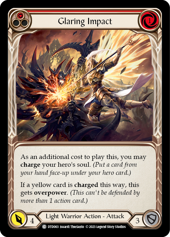 Glaring Impact (Red) [DTD063] (Dusk Till Dawn)  Rainbow Foil | Good Games Morley