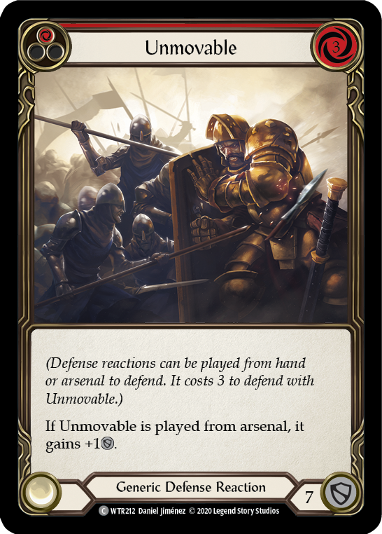 Unmovable (Red) [U-WTR212] (Welcome to Rathe Unlimited)  Unlimited Rainbow Foil | Good Games Morley
