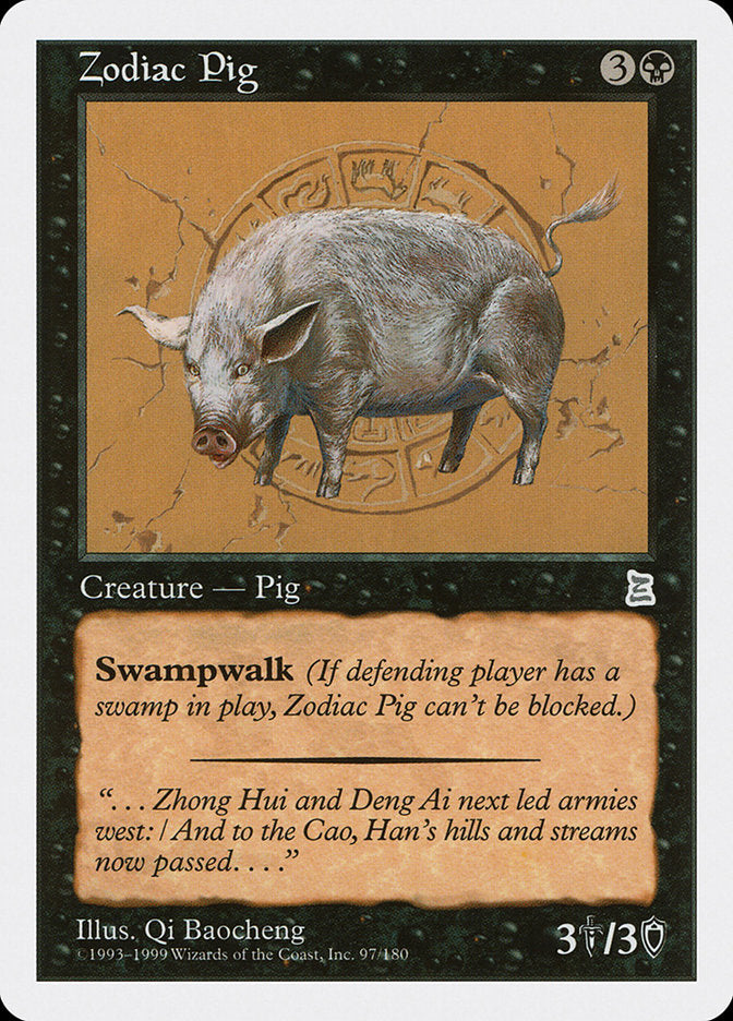 Zodiac Pig 97/180 (Portal Three Kingdoms)  | Good Games Morley