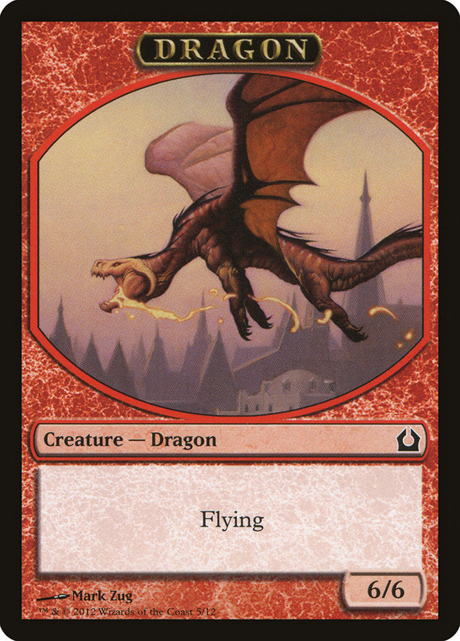 Dragon Token [Return to Ravnica Tokens] | Good Games Morley