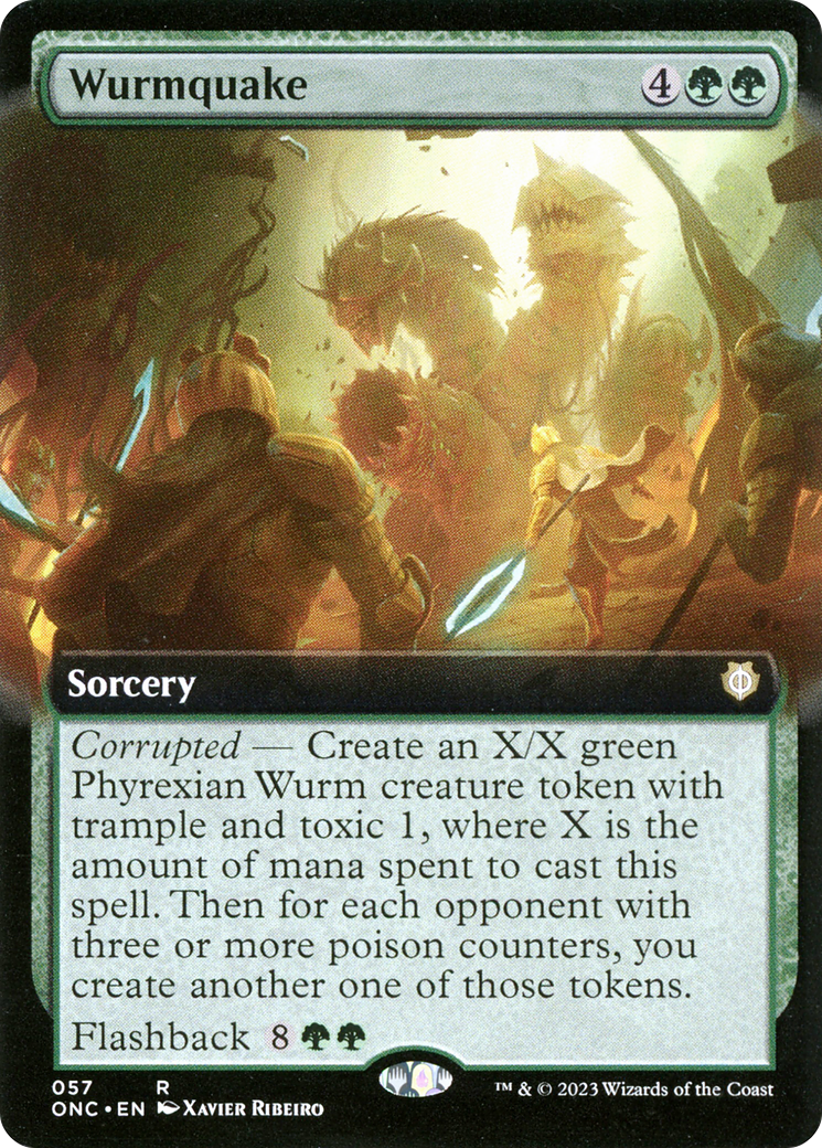 Wurmquake (Extended Art) [Phyrexia: All Will Be One Commander] | Good Games Morley