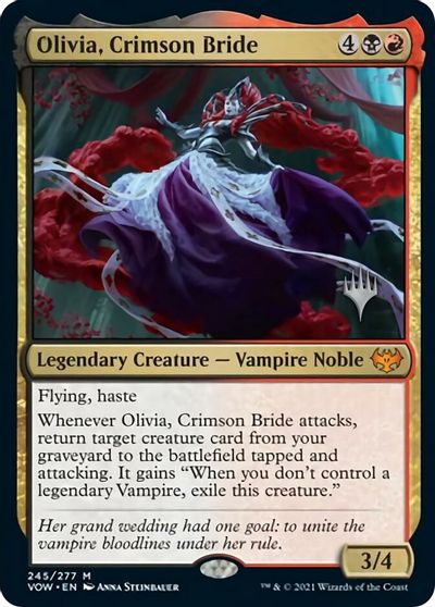 Olivia, Crimson Bride (Promo Pack) [Innistrad: Crimson Vow Promos] | Good Games Morley