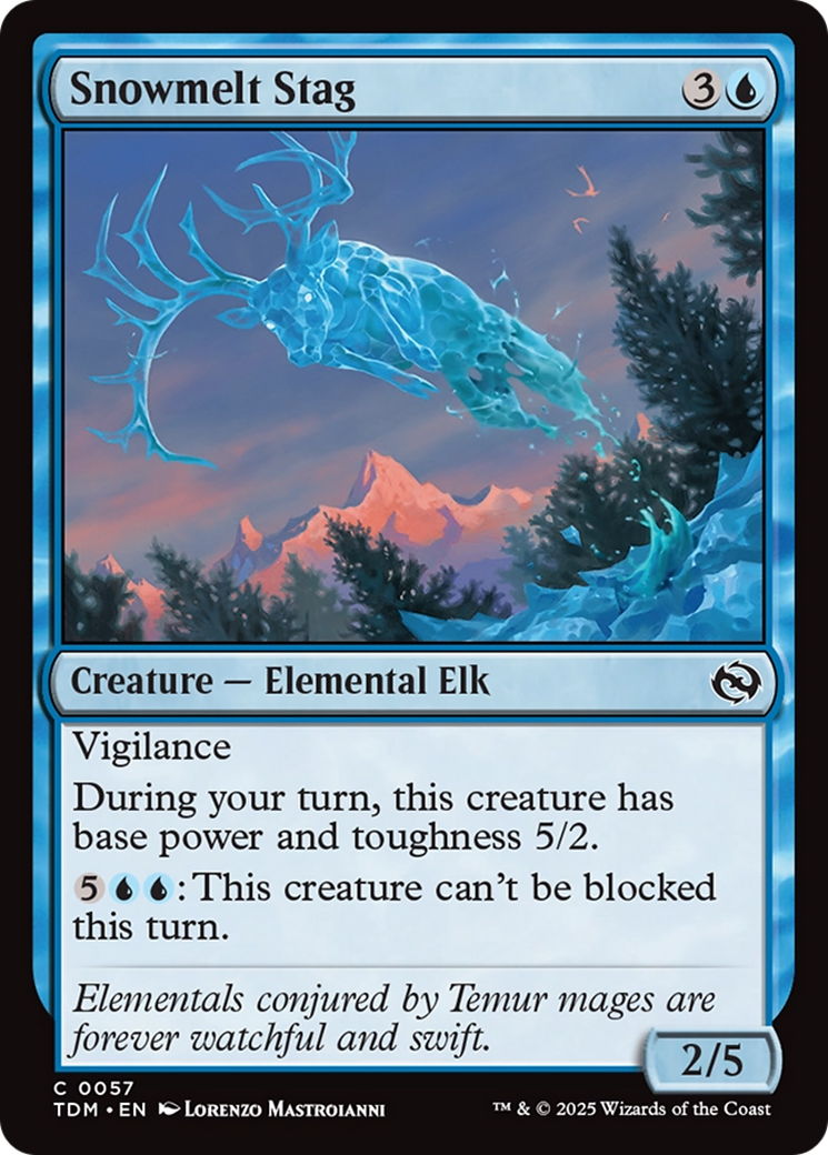 Snowmelt Stag [Tarkir: Dragonstorm] | Good Games Morley