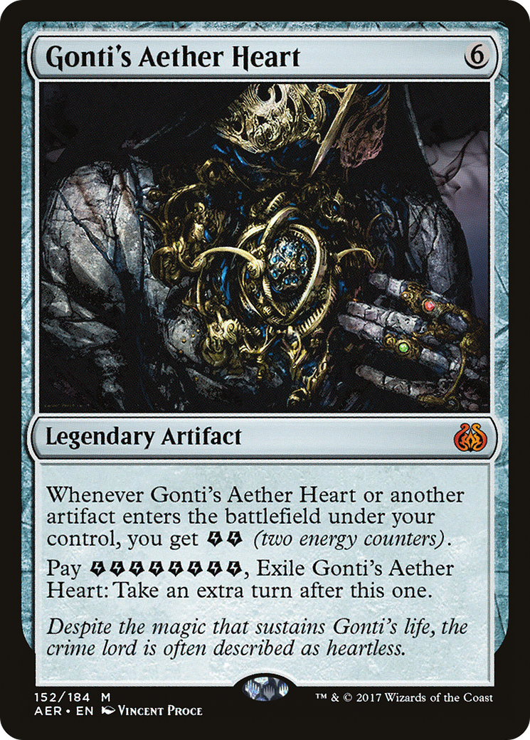 Gonti's Aether Heart (Ripple Foil) [Modern Horizons 3 Commander] | Good Games Morley