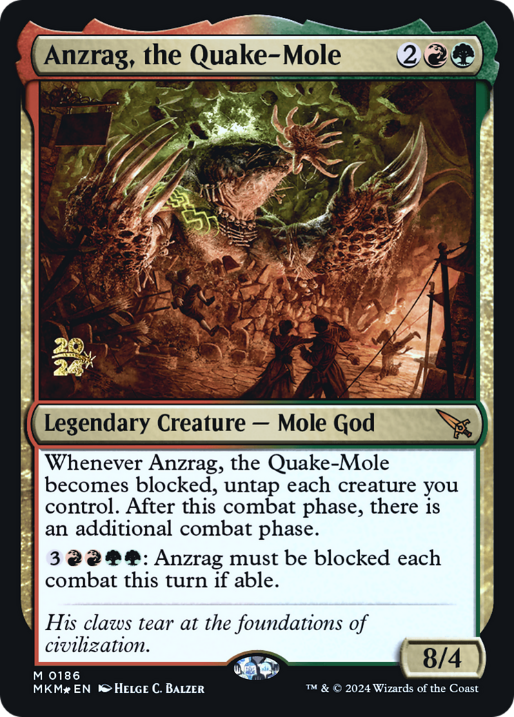 Anzrag, the Quake-Mole [Murders at Karlov Manor Prerelease Promos] | Good Games Morley
