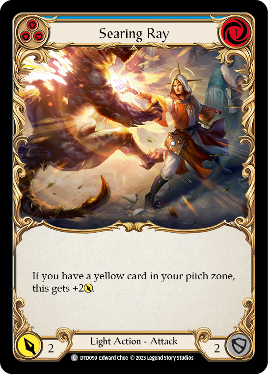 Searing Ray (Blue) [DTD099] (Dusk Till Dawn)  Rainbow Foil | Good Games Morley