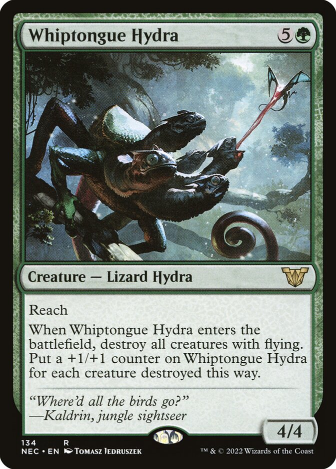 Whiptongue Hydra 134 (Commander: Kamigawa: Neon Dynasty)  | Good Games Morley