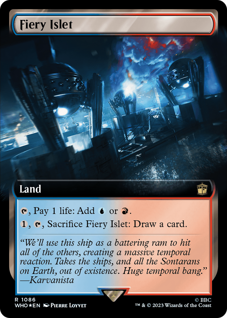 Fiery Islet (Extended Art) (Surge Foil) [Doctor Who] | Good Games Morley