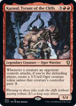 Kazuul Tyrant of the Cliffs 800 (Commander Legends: Battle for Baldur's Gate)  | Good Games Morley