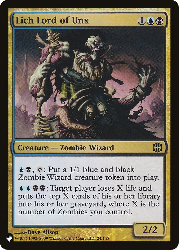 Lich Lord of Unx ARB-24/5075 (The List Reprints)  | Good Games Morley
