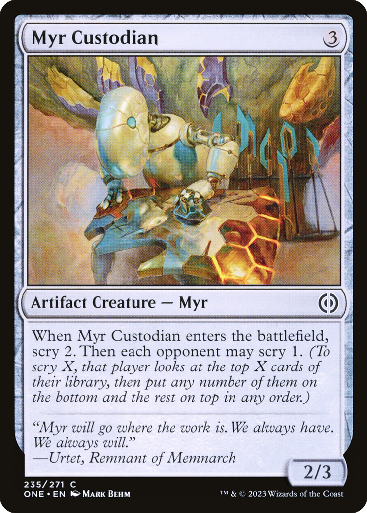 Myr Custodian [Phyrexia: All Will Be One] | Good Games Morley