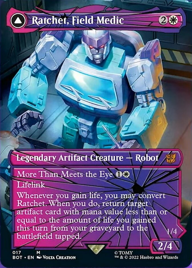 Ratchet, Field Medic // Ratchet, Rescue Racer (Shattered Glass) [Transformers] | Good Games Morley