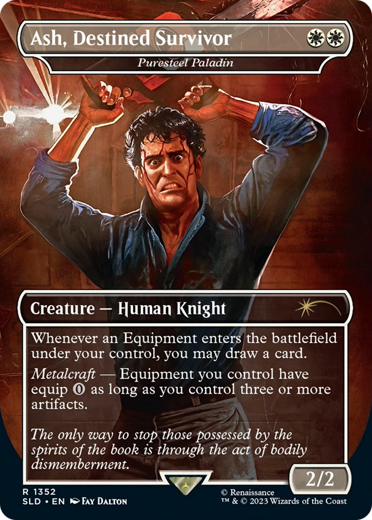 Ash, Destined Survivor - Puresteel Paladin [Secret Lair Drop Series] | Good Games Morley