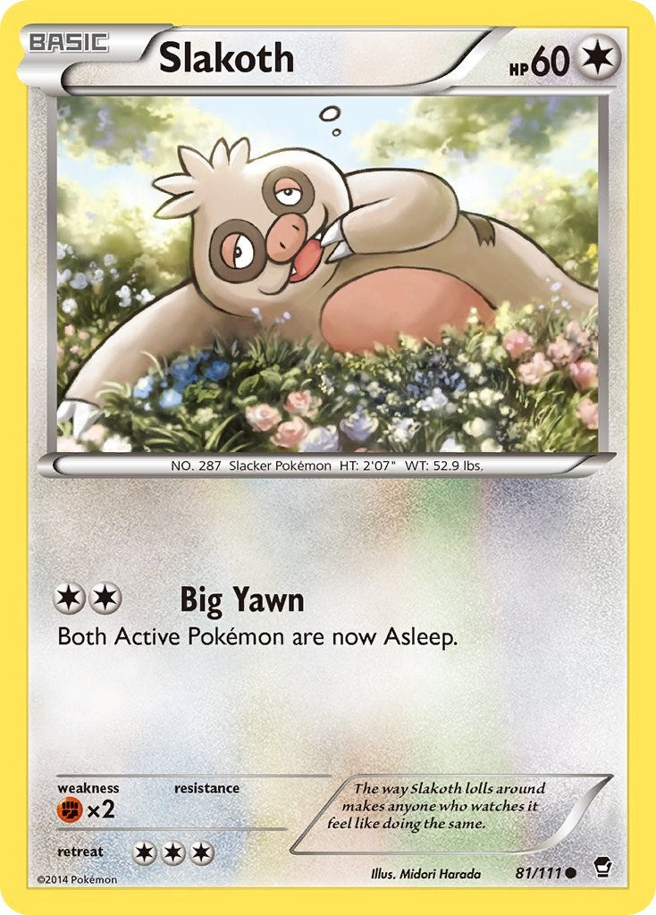 Slakoth (81/111) [XY: Furious Fists] | Good Games Morley