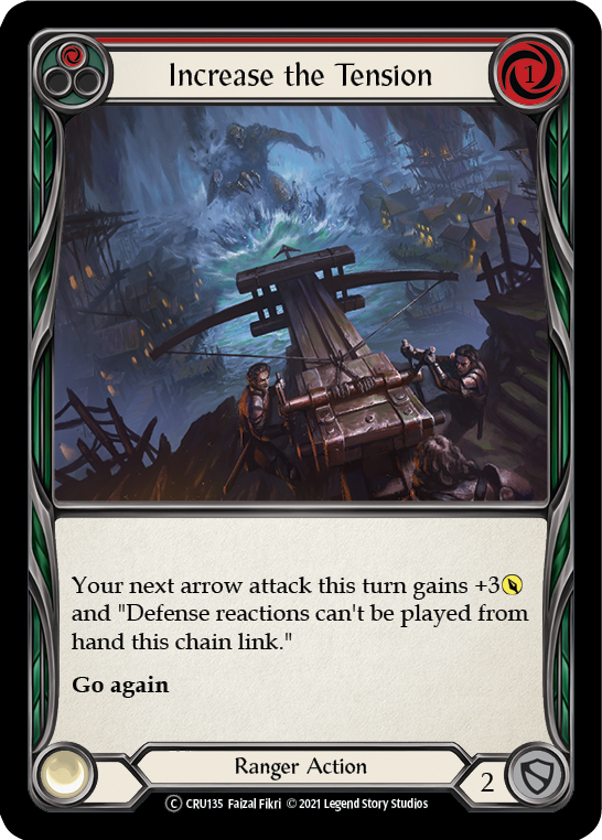 Increase the Tension (Red) [U-CRU135] (Crucible of War Unlimited)  Unlimited Rainbow Foil | Good Games Morley