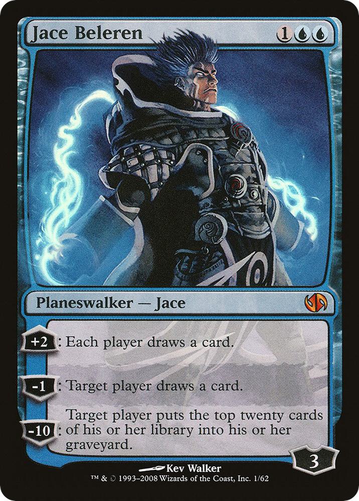 Jace Beleren 1/62 (Duel Decks: Jace vs. Chandra)  - Foil | Good Games Morley