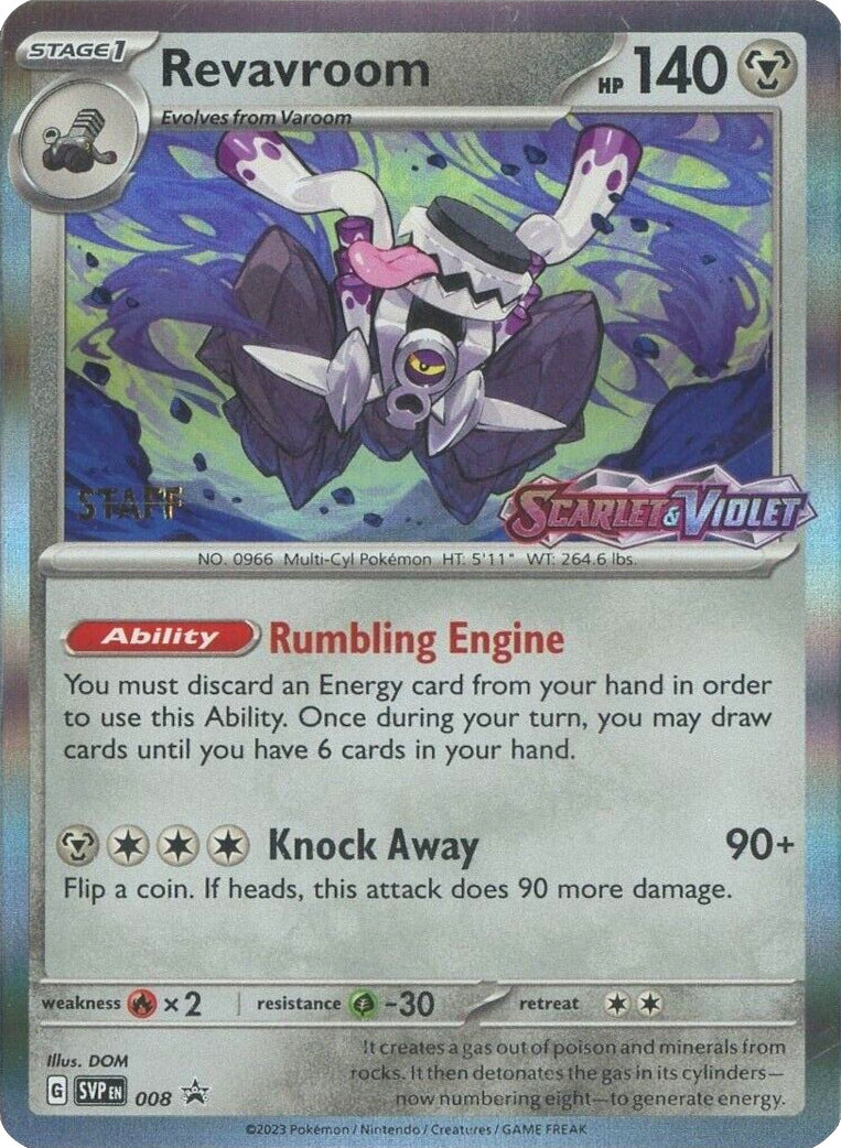 Revavroom (008) (Staff) [Scarlet & Violet: Black Star Promos] | Good Games Morley