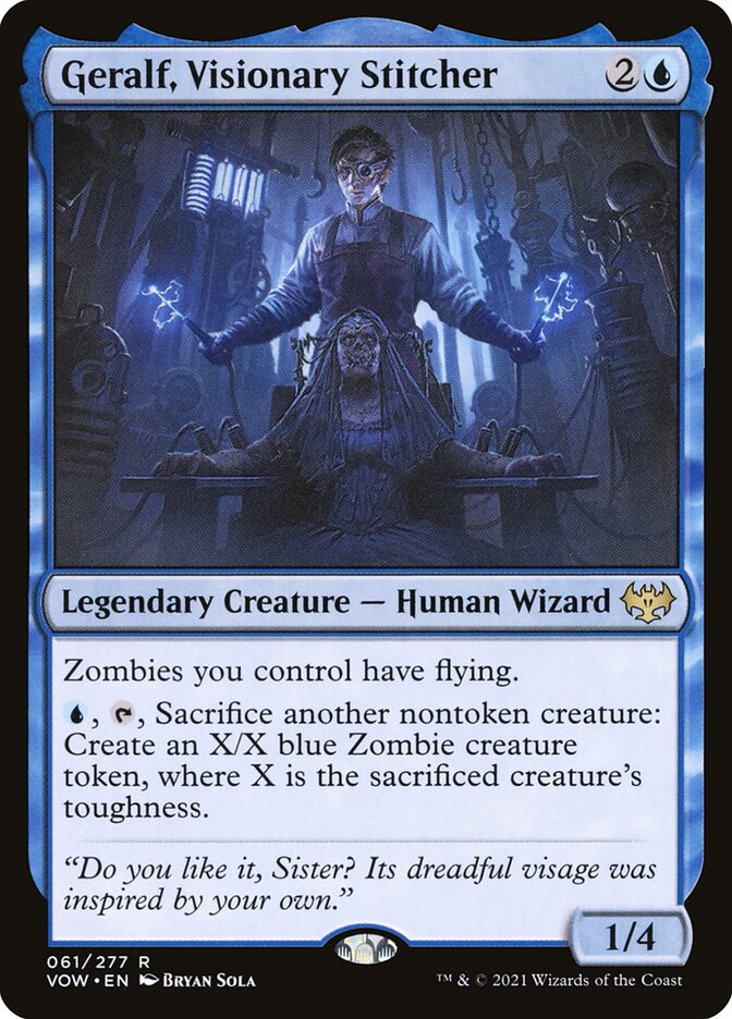 Geralf, Visionary Stitcher 61/277 (Innistrad: Crimson Vow)  - Foil | Good Games Morley