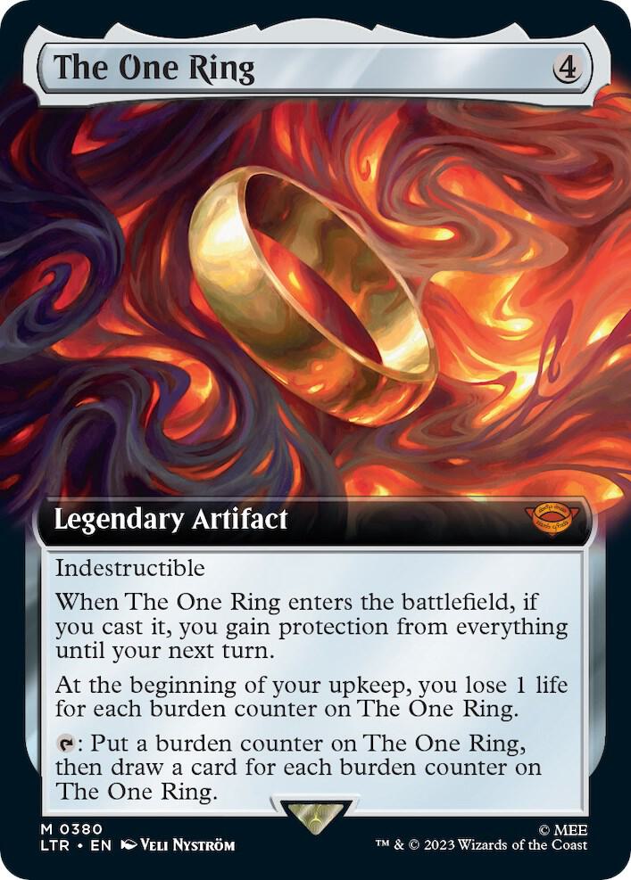 The One Ring 380/281 (Universes Beyond: The Lord of the Rings: Tales of Middle-earth)  - Extended Art | Good Games Morley