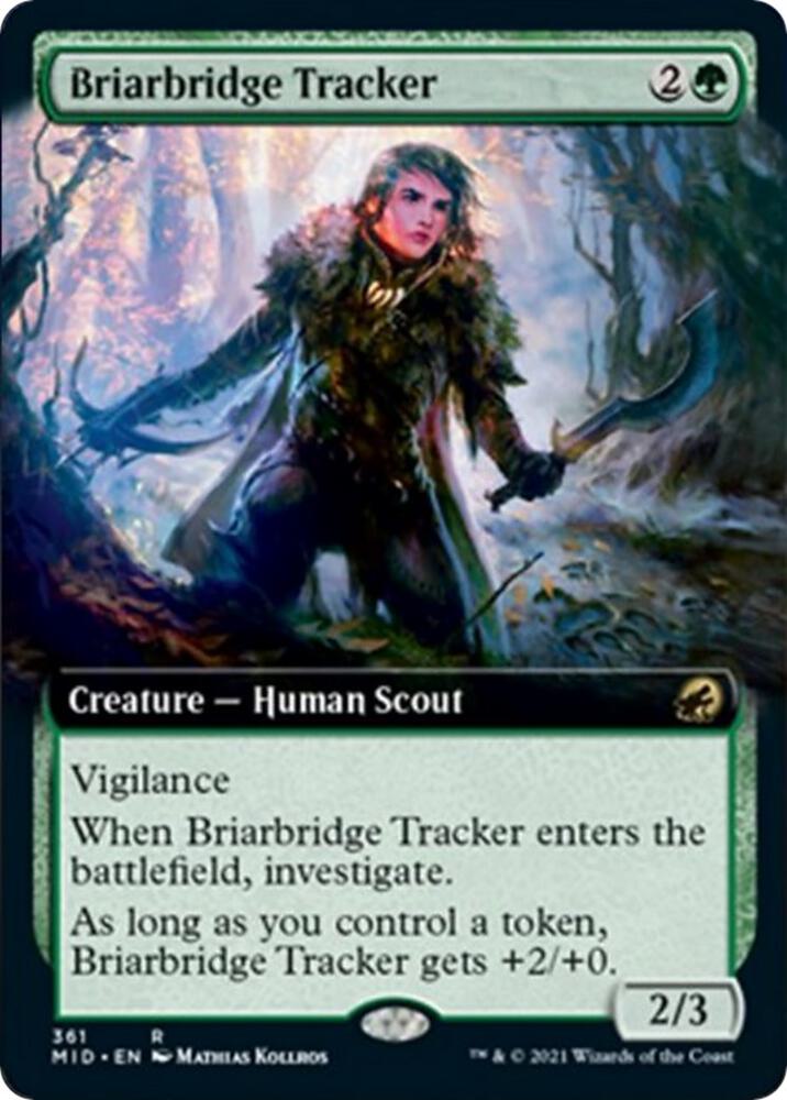 Briarbridge Tracker Extended Art 361/277 (Innistrad: Midnight Hunt)  - Foil | Good Games Morley