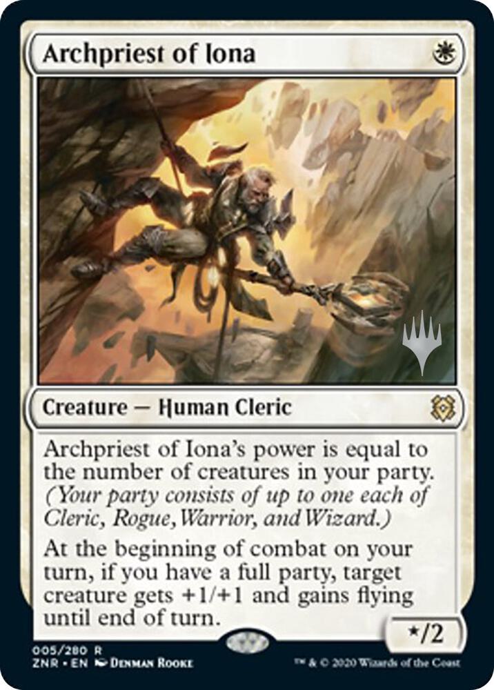 Archpriest of Iona 5p/169 (Promo Pack: Zendikar Rising)  - Foil | Good Games Morley