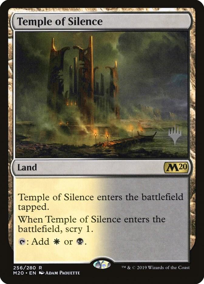 Temple of Silence 256 (Promo Pack: Core Set 2020)  - Foil | Good Games Morley