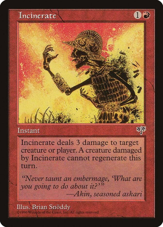 Incinerate 184/350 (Mirage)  | Good Games Morley