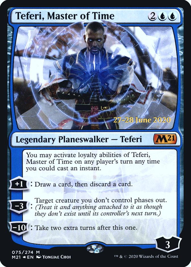 Teferi, Master of Time (75) [Core Set 2021 Prerelease Promos] | Good Games Morley