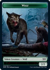 Wolf // Wurm (030) Double-Sided Token [Double Masters Tokens] | Good Games Morley