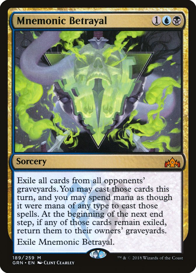 Mnemonic Betrayal 189/259 (Guilds of Ravnica)  | Good Games Morley