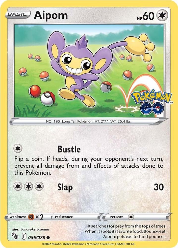 Aipom 056/078 (Pokemon GO)  | Good Games Morley