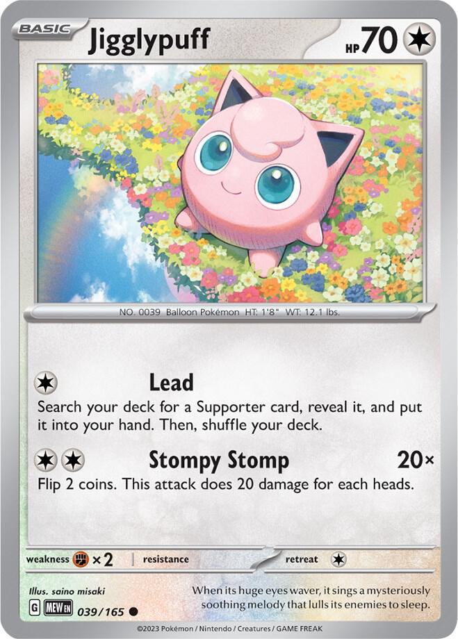 Jigglypuff 039/165 (SV: Scarlet & Violet 151)  | Good Games Morley