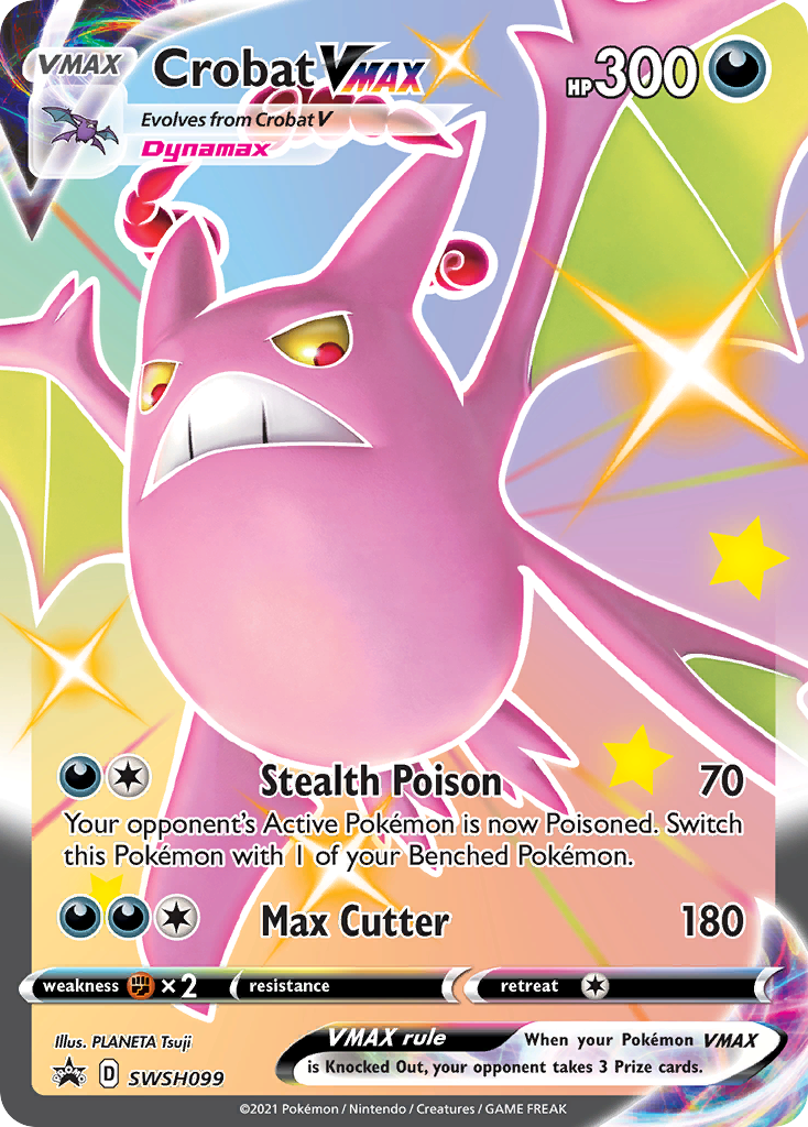 Crobat VMAX (SWSH099) [Sword & Shield: Black Star Promos] | Good Games Morley