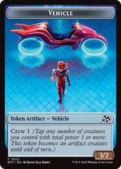Emblem - Chandra, Spark Hunter // Vehicle Double-Sided Token [Aetherdrift Tokens] | Good Games Morley