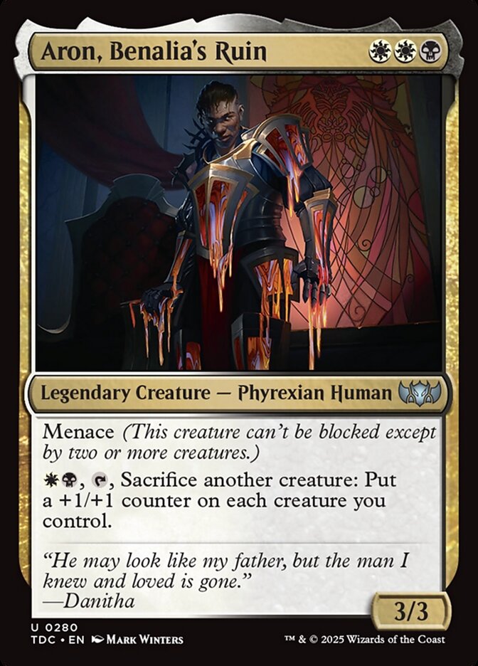 Aron, Benalia's Ruin 280 (Commander: Tarkir: Dragonstorm)  | Good Games Morley