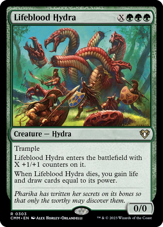 Lifeblood Hydra 303/451 (Commander Masters)  | Good Games Morley