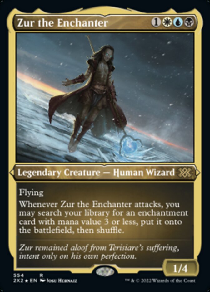 Zur the Enchanter (Foil Etched) [Double Masters 2022] | Good Games Morley