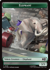Rhino (029) // Elephant (028) Double-Sided Token (Surge Foil) [Marvel Super Heroes Commander Tokens] | Good Games Morley