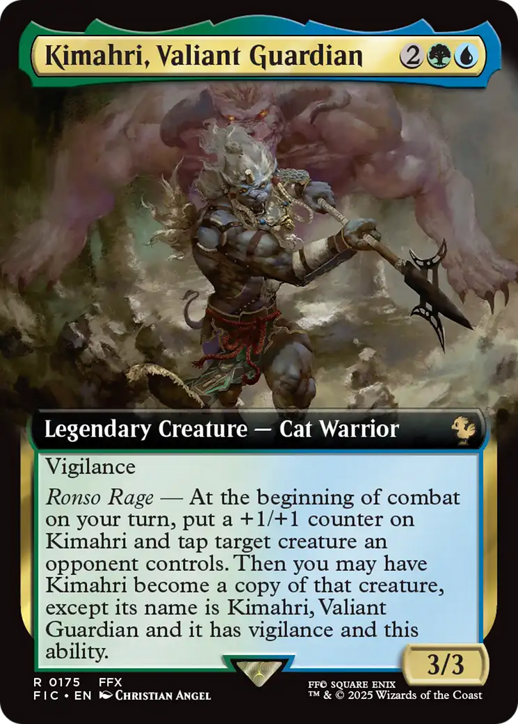 Kimahri, Valiant Guardian (Extended Art) [FINAL FANTASY Commander] | Good Games Morley