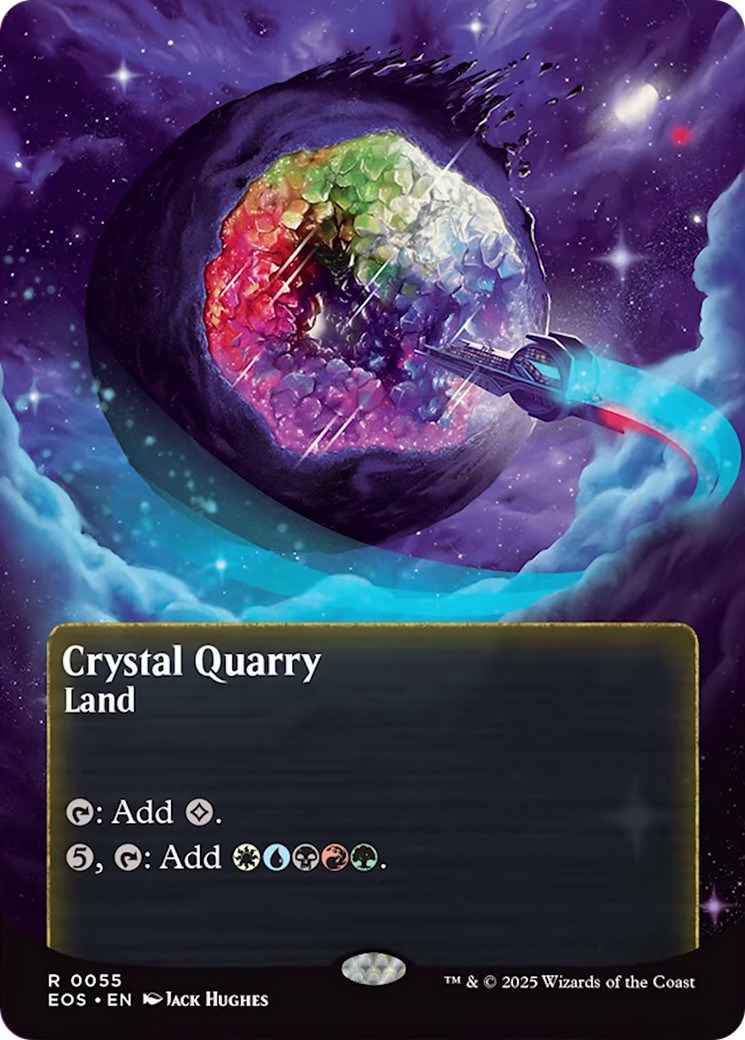 Crystal Quarry (0055) (Borderless) [Edge of Eternities: Stellar Sights] | Good Games Morley