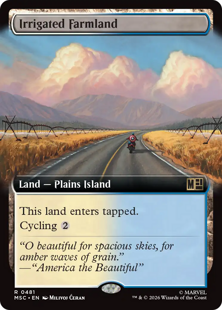 Irrigated Farmland (Extended Art) [Marvel Super Heroes Commander] | Good Games Morley