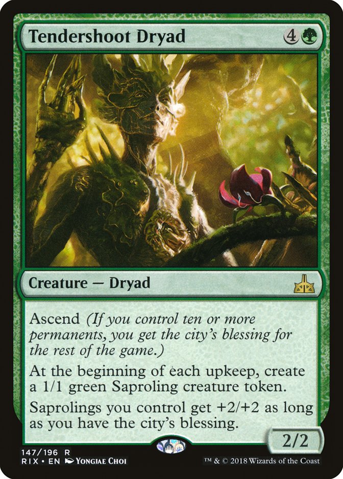 Tendershoot Dryad 147/196 (Rivals of Ixalan)  | Good Games Morley
