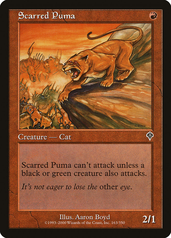 Scarred Puma 163/350 (Invasion)  - Foil | Good Games Morley