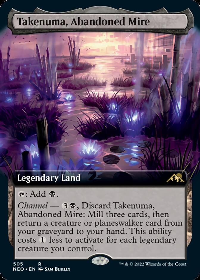 Takenuma, Abandoned Mire (Extended Art) [Kamigawa: Neon Dynasty] | Good Games Morley