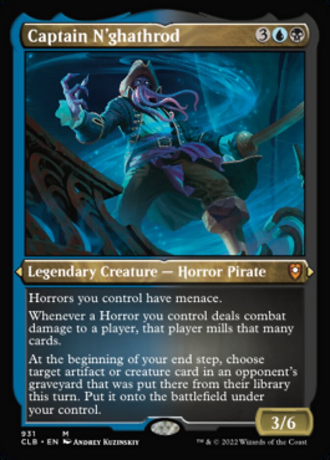 Captain N'ghathrod (Display Commander) (Foil Etched) [Commander Legends: Battle for Baldur's Gate] | Good Games Morley