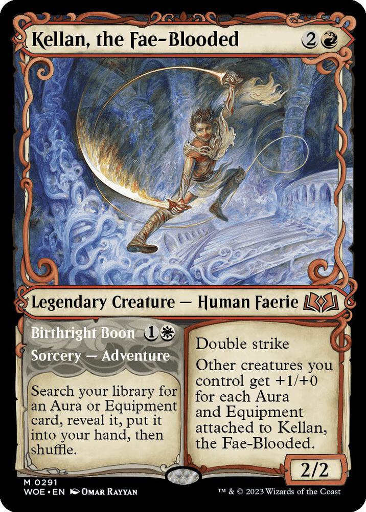 Kellan, the Fae-Blooded // Birthright Boon 291 (Wilds of Eldraine)  - Showcase Foil | Good Games Morley